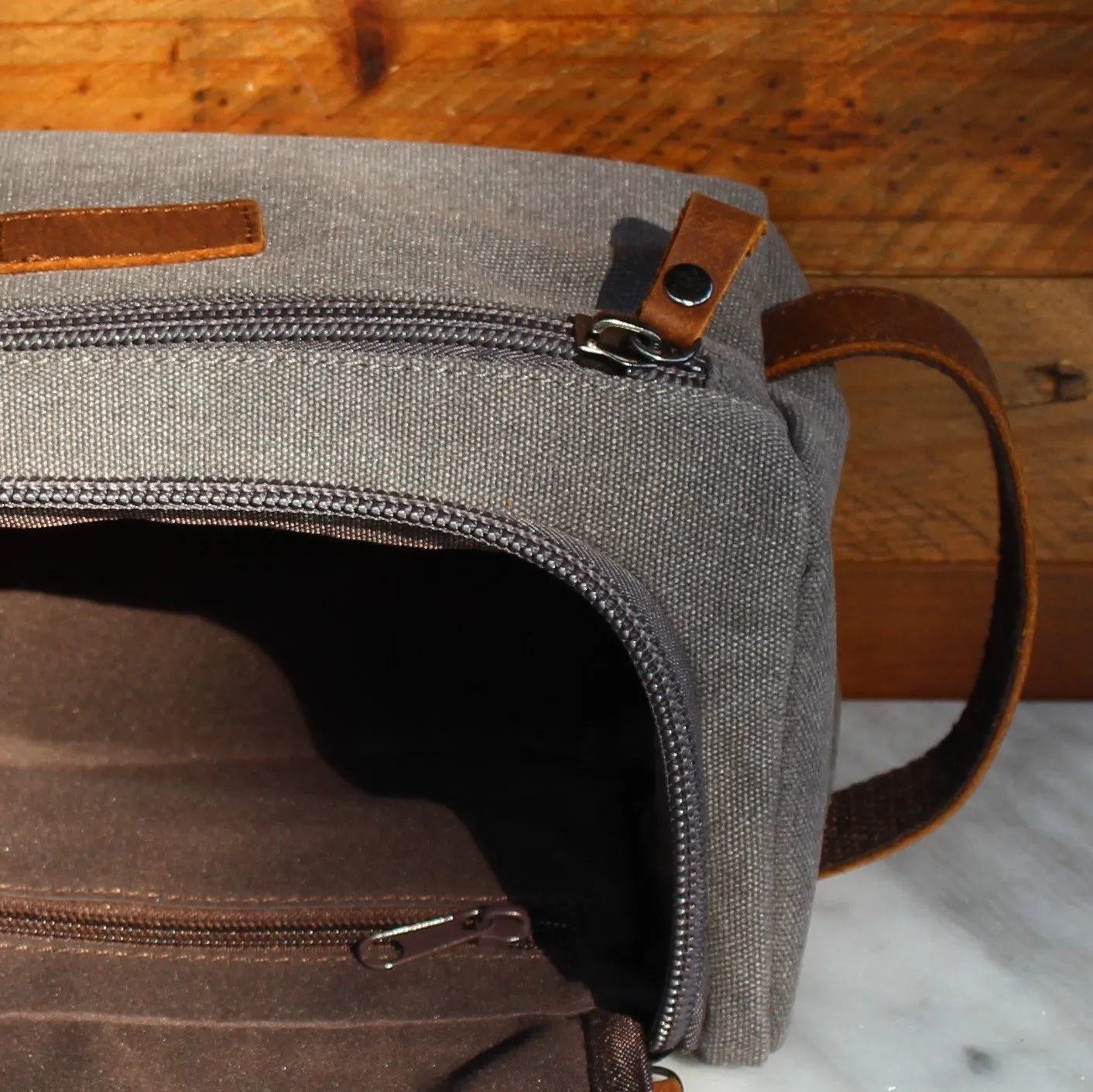 Groomsmen Gifts Personalized Canvas Dopp Kit Monogrammed Toiletry Bag Best Man Gift