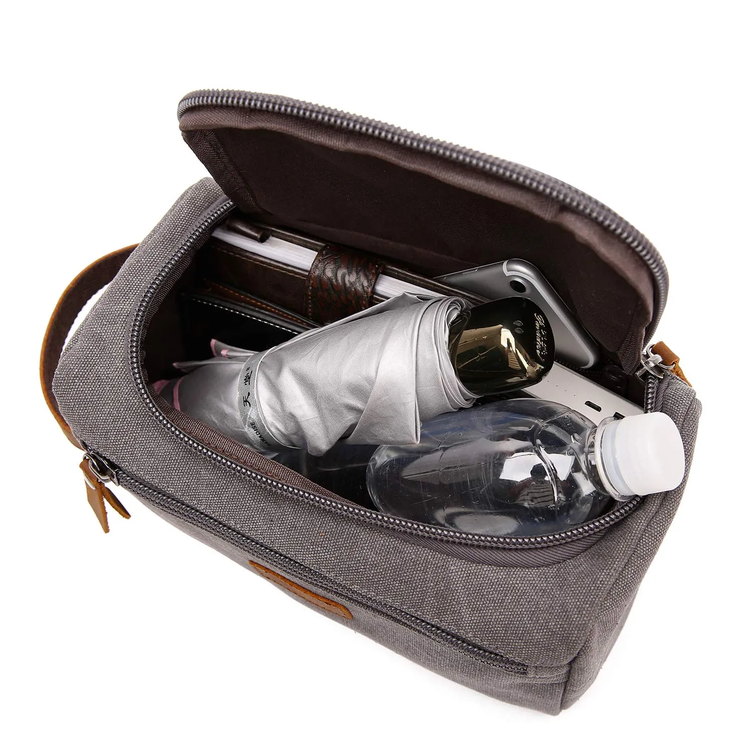 Groomsmen Gifts Personalized Canvas Dopp Kit Monogrammed Toiletry Bag Best Man Gift