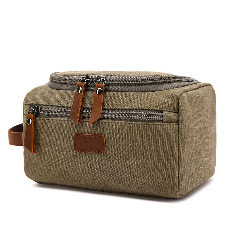 Groomsmen Gifts Personalized Canvas Dopp Kit Monogrammed Toiletry Bag Best Man Gift