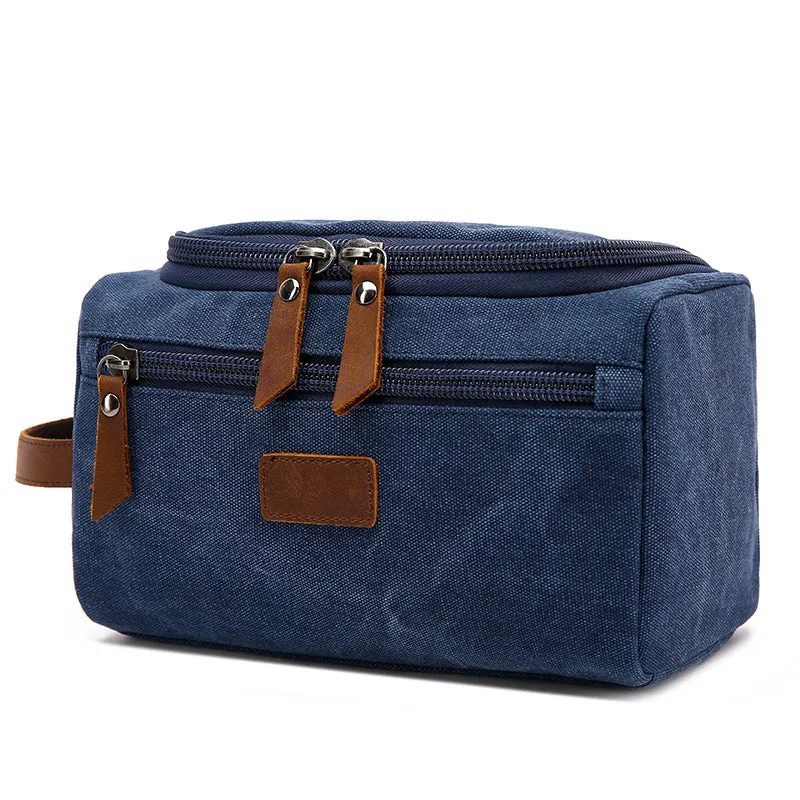 Groomsmen Gifts Personalized Canvas Dopp Kit Monogrammed Toiletry Bag Best Man Gift