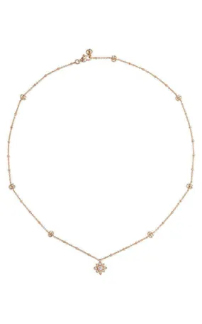 Gucci Flora Rose Gold & Diamond Necklace YBB70239300100U