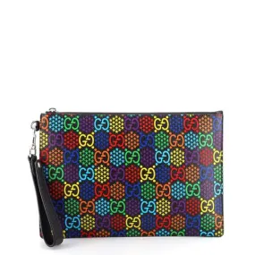 Gucci Psychedelic Rainbow GG Wristlet Clutch Clutch