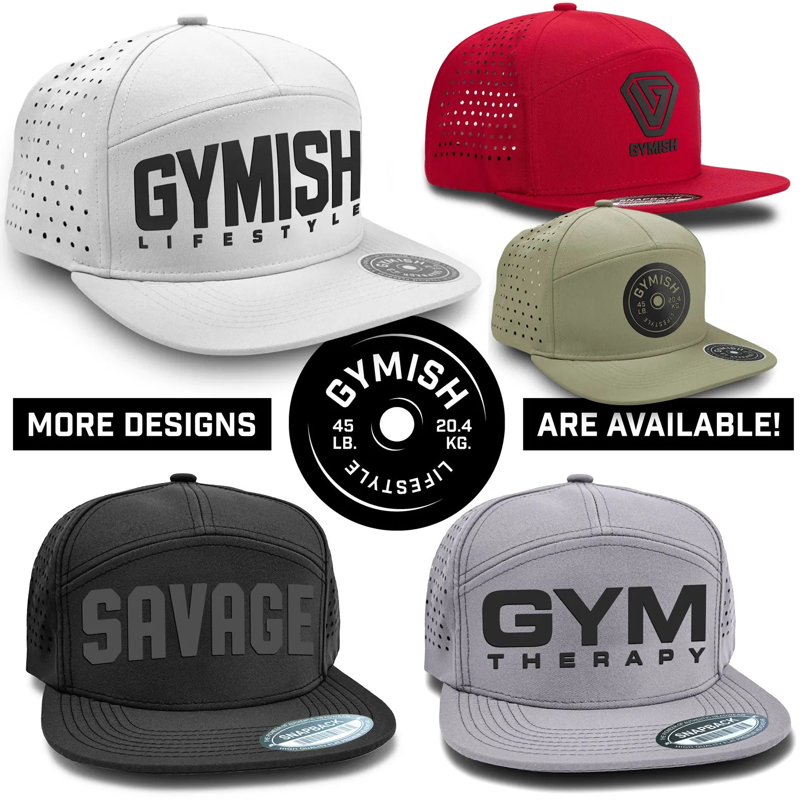 Gymish Lifestyle Workout Gym Hats for Men