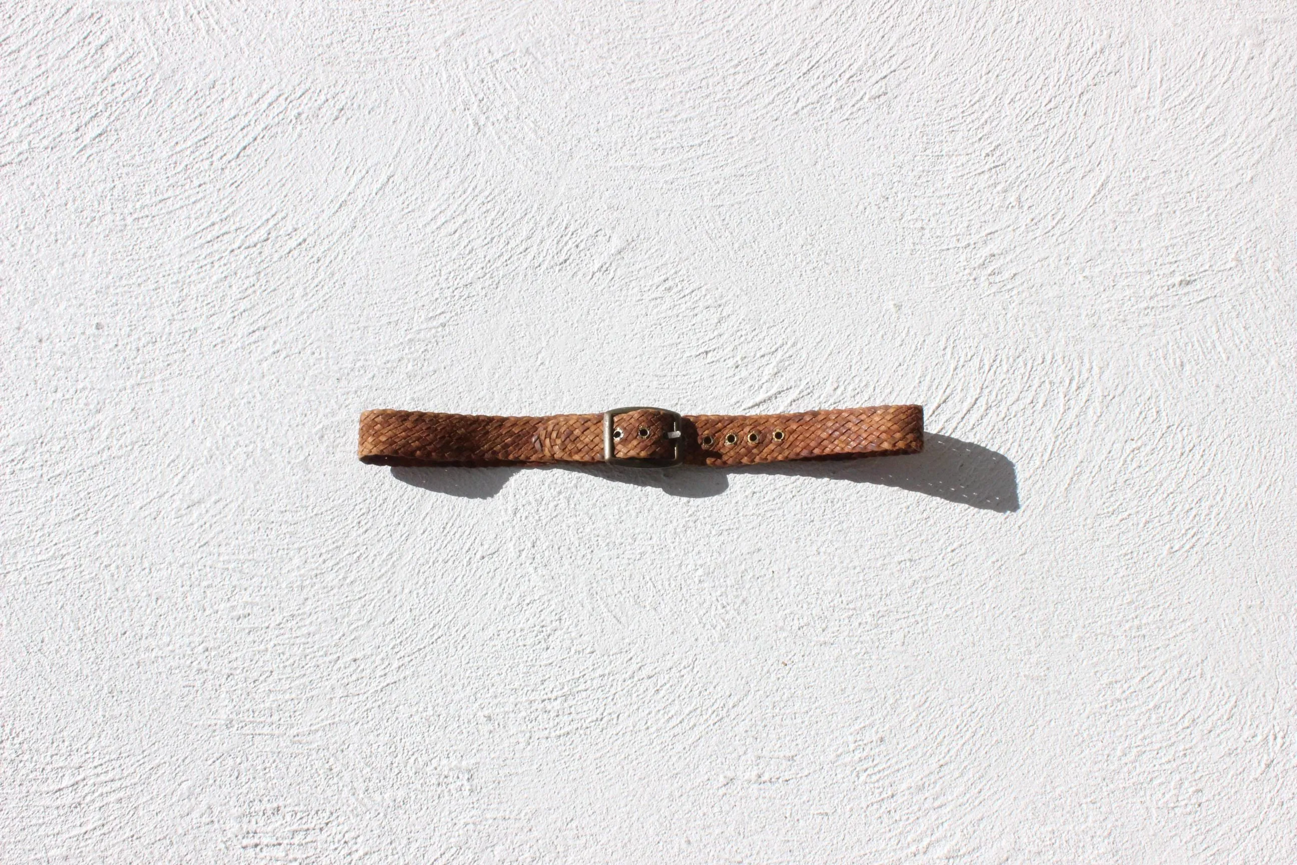 Hand Woven 70s Caramel Belt