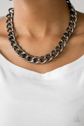 Heavyweight Champion - Black Metal Necklace