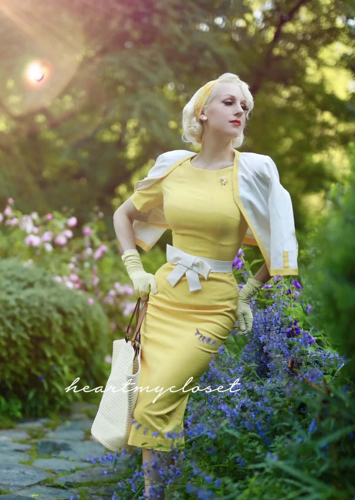 Helena DRESS ONLY- pencil dress with bow belt