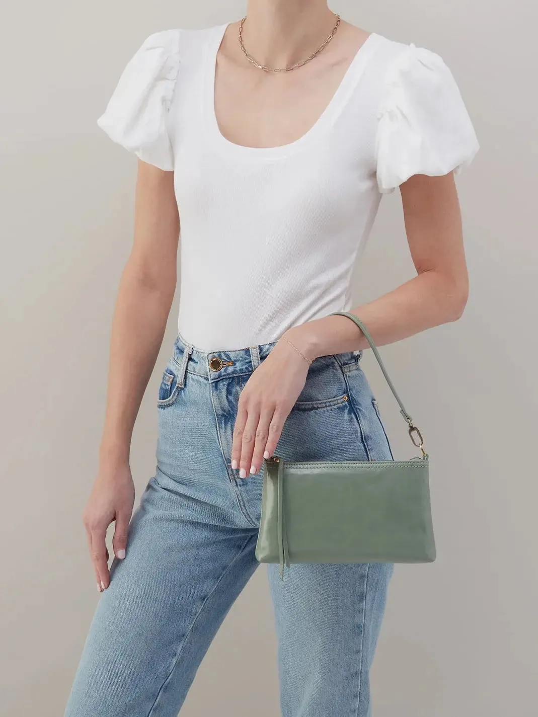 HOBO Darcy Crossbody: Polished Leather