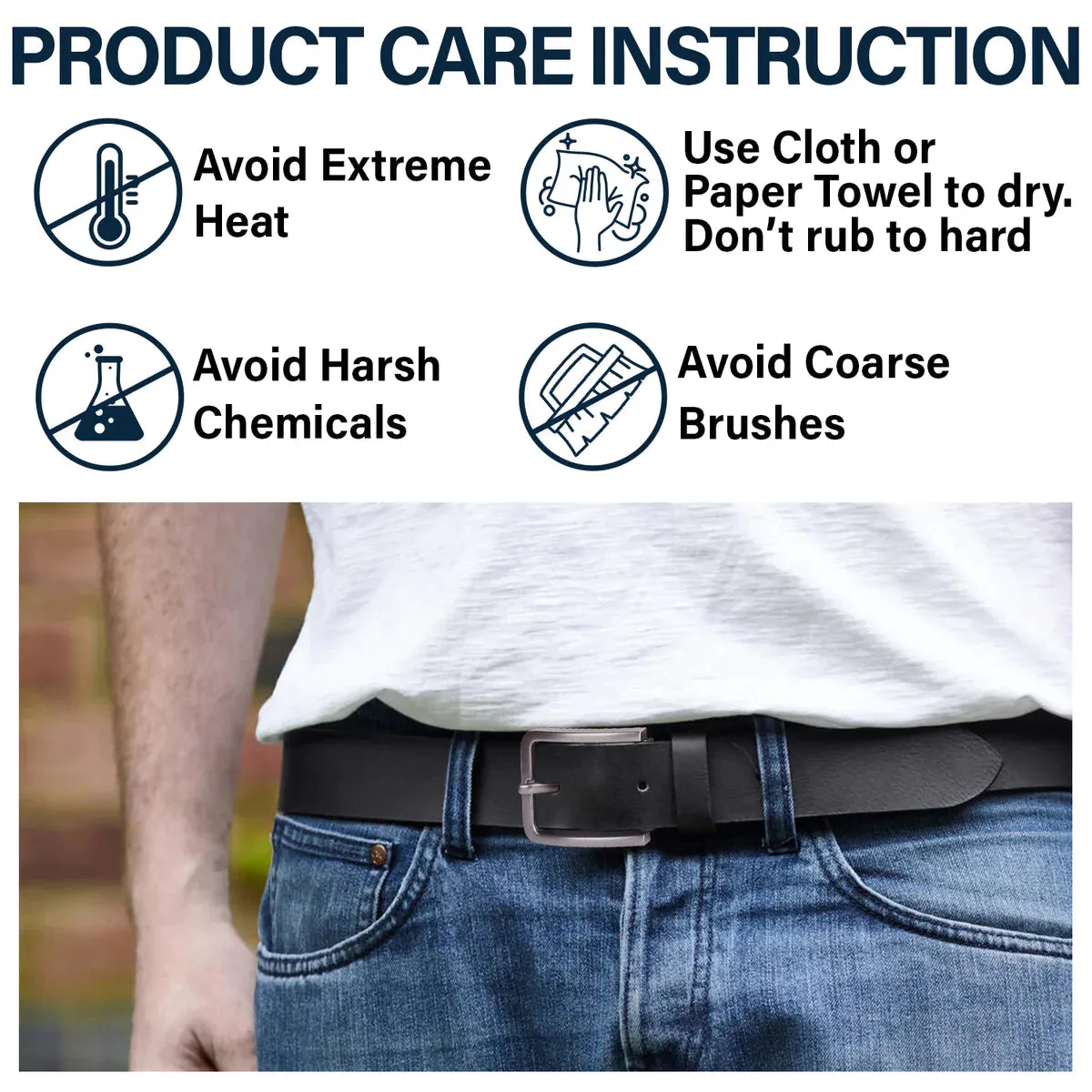 I Hope You Always Know How Hard You Work - Personalized Leather Belt