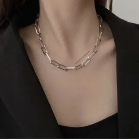 Interconnected Chain Necklace