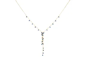 Ivy Kyanite Lariat Gemstone Necklace