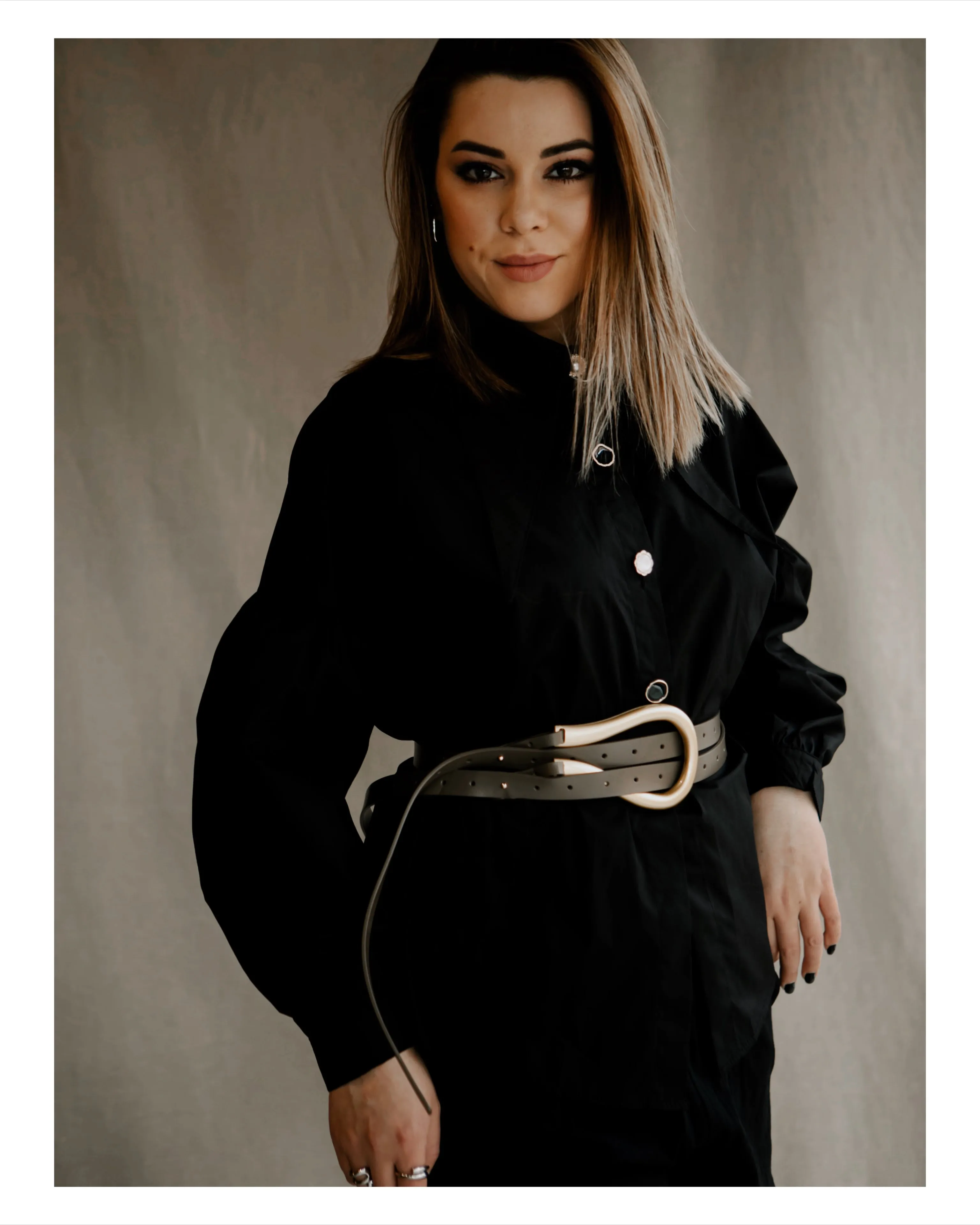 Large Loop Leather Belt