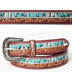 Lost Creek Hand Tooled Leather Belt
