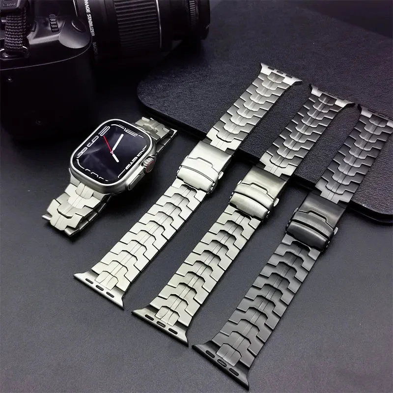 Luxury Titanium Band For Apple Watch Ultra 2 49mm 45mm 41mm 44 40MM Men