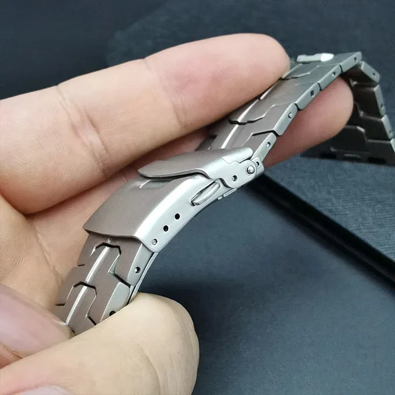 Luxury Titanium Band For Apple Watch Ultra 2 49mm 45mm 41mm 44 40MM Men