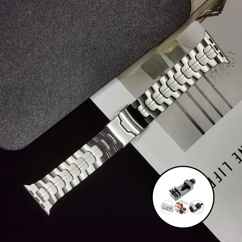 Luxury Titanium Band For Apple Watch Ultra 2 49mm 45mm 41mm 44 40MM Men