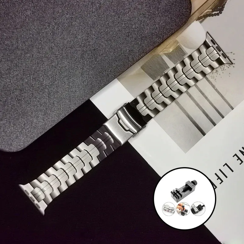 Luxury Titanium Band For Apple Watch Ultra 2 49mm 45mm 41mm 44 40MM Men