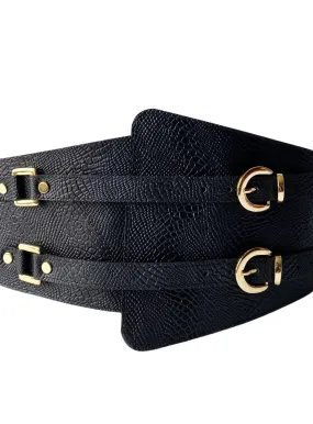 Malaga Wide Leather Belt