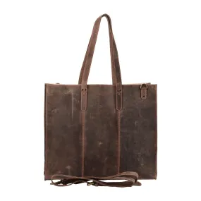 MANDAVA Women's Top Grain Genuine Leather Tote Shoulder Bag for Work Shopping Hunter Leather Big Shopper Bag (Light Brown)
