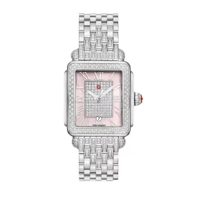 Michele Limited Edition Deco Madison Mid Diamond Stainless Steel Watch