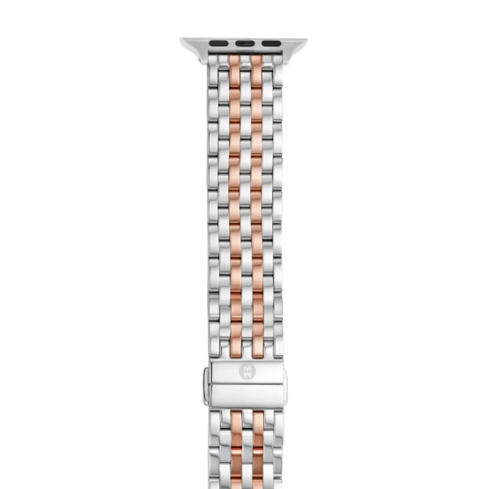 Michele Two-Tone 18K Pink Gold-Plated Bracelet Band for Apple Watch®