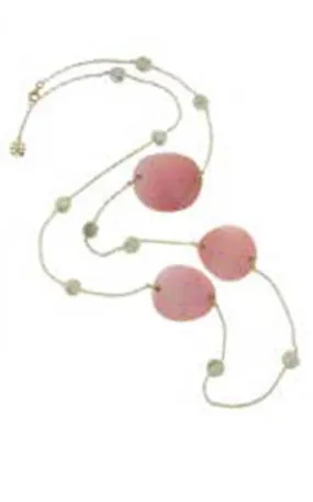 Mimi Aurora Rose Gold, Mother of Pearls and Pearls Necklace (C666R1SH)