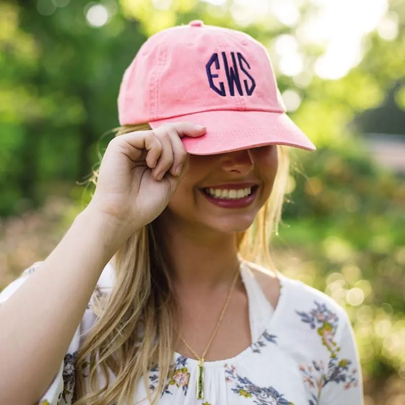 Monogrammed Baseball Hat - Assorted Colors