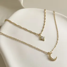 Moon & Star Necklace