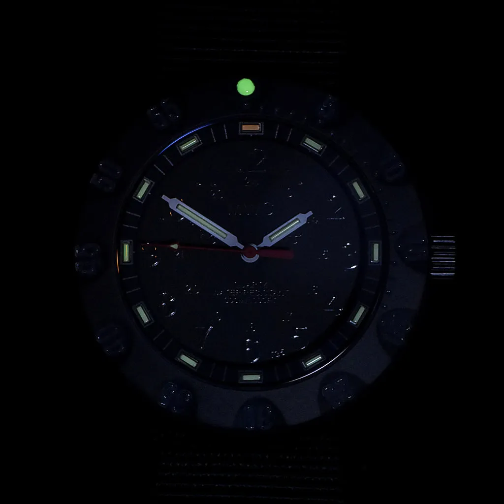 MWC P656 2023 Model Titanium Tactical Series Watch with Subdued Dial, GTLS Tritium and Ten Year Battery Life (Non Date Version)