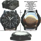 MWC P656 2023 Model Titanium Tactical Series Watch with Subdued Dial, GTLS Tritium and Ten Year Battery Life (Non Date Version)