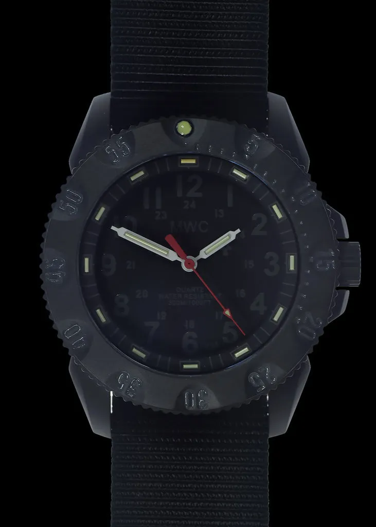 MWC P656 2023 Model Titanium Tactical Series Watch with Subdued Dial, GTLS Tritium and Ten Year Battery Life (Non Date Version)