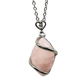 Necklace -Horse Eye -Rose Quartz