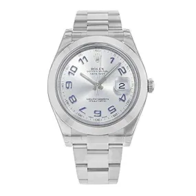 NEW Rolex Datejust II Stainless Steel Grey Dial Mens watch 116300 GAO