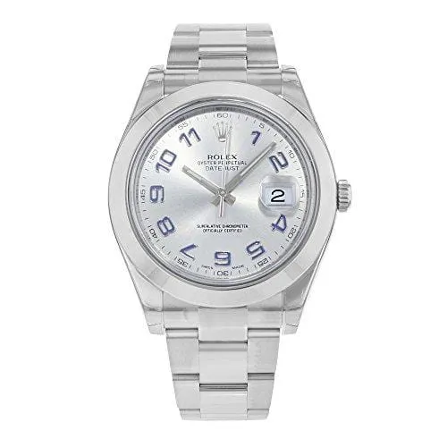 NEW Rolex Datejust II Stainless Steel Grey Dial Mens watch 116300 GAO