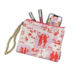 Nouveaux Amoureux de Paris Vintage Scarf Wristlet Bag