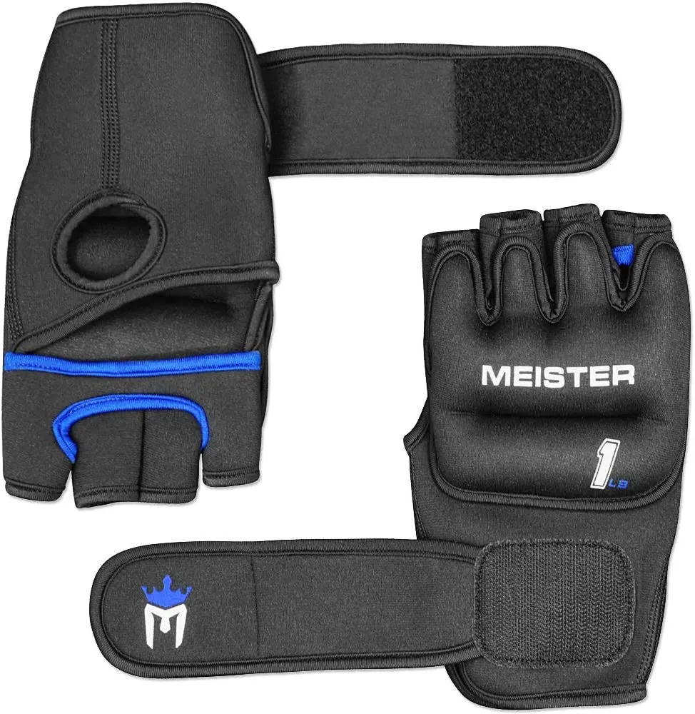 OSS - Weighted Gloves for Cardio & Heavy Hands (Pair) - 1lb x 2 1 Pound Each Glove
