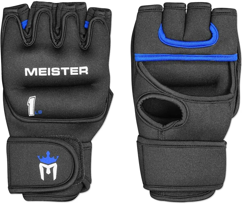 OSS - Weighted Gloves for Cardio & Heavy Hands (Pair) - 1lb x 2 1 Pound Each Glove
