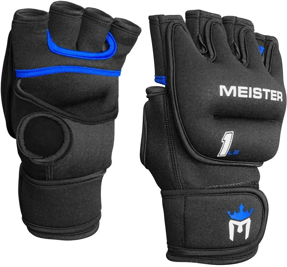 OSS - Weighted Gloves for Cardio & Heavy Hands (Pair) - 1lb x 2 1 Pound Each Glove