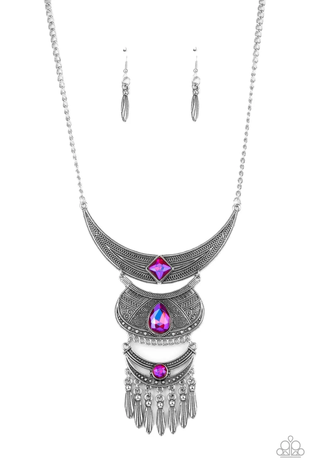 Paparazzi Lunar Enchantment-Pink Necklace