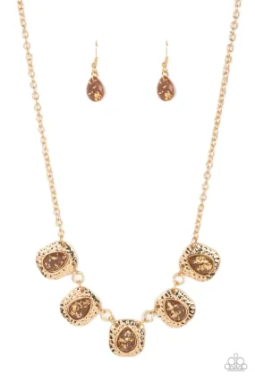 Paparazzi Mayan Masterpiece - Brown Necklace