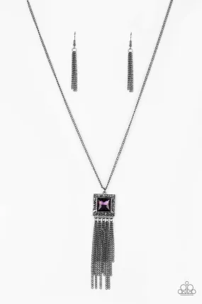 Paparazzi Necklace ~ Shimmer Sensei - Purple