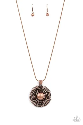 Paparazzi Necklace ~ Solar Swirl - Copper