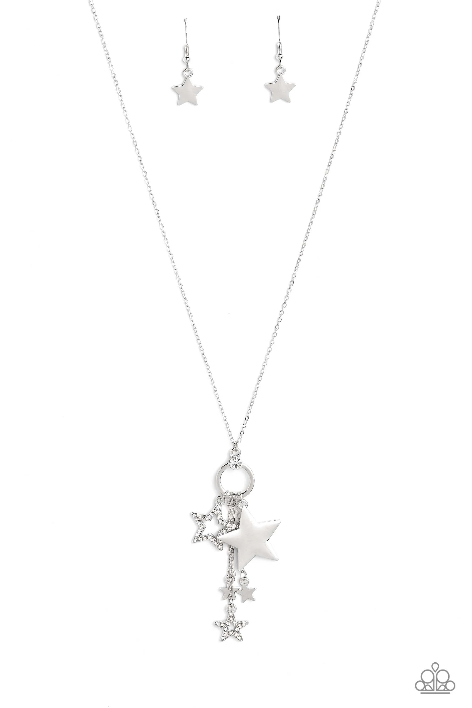 Paparazzi Starry Statutes - White Necklace P2WH-WTXX-313XX