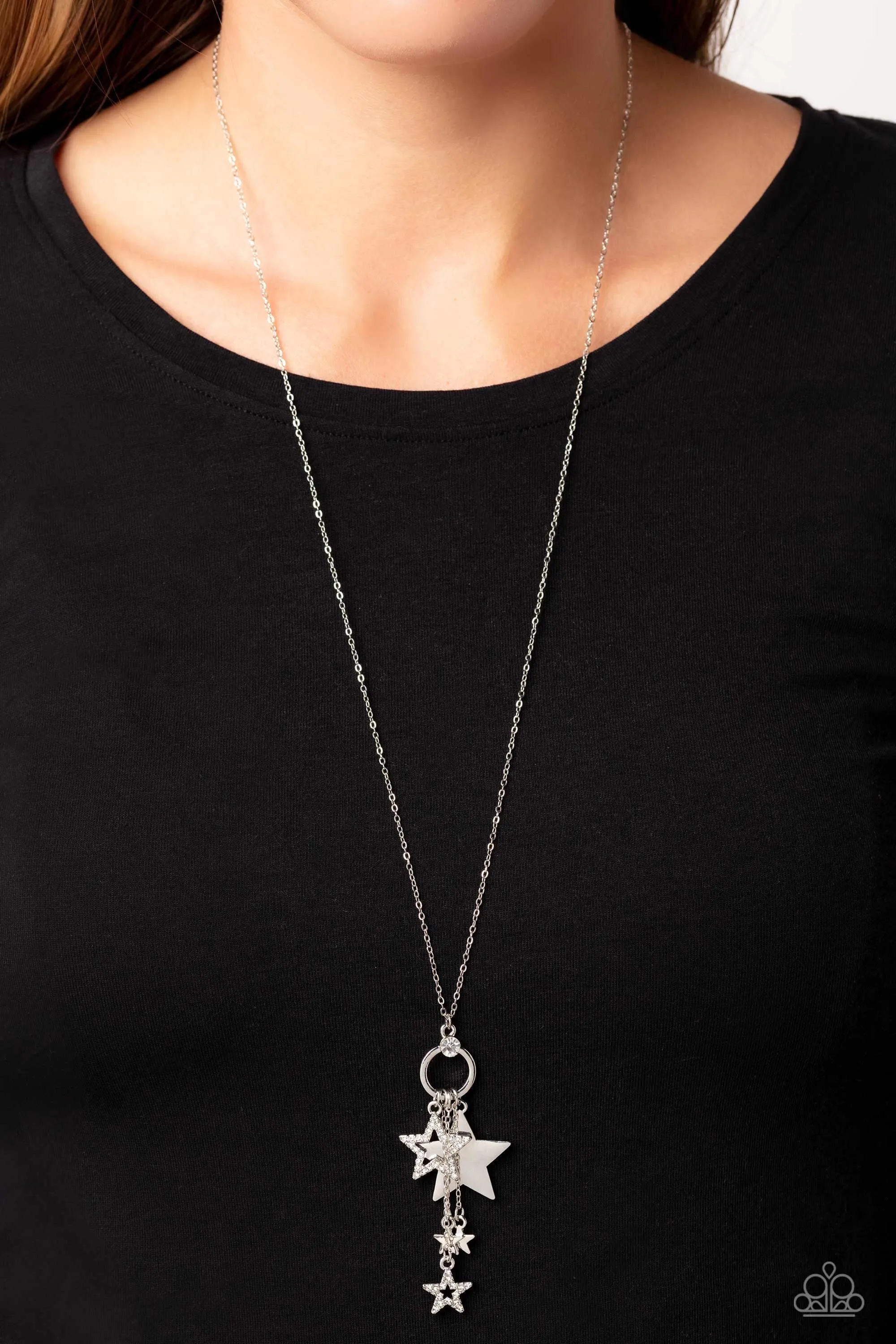 Paparazzi Starry Statutes - White Necklace P2WH-WTXX-313XX