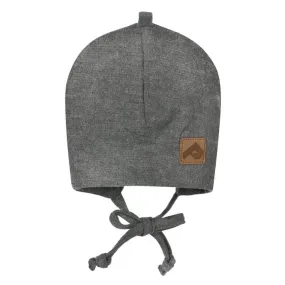 Perlimpinpin Cotton Beanie with Ears - Heather Grey