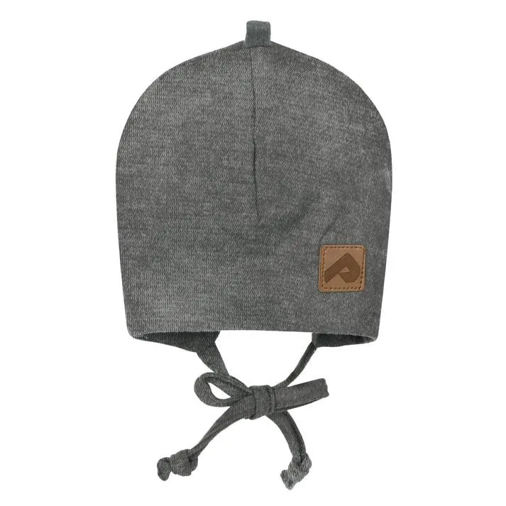 Perlimpinpin Cotton Beanie with Ears - Heather Grey