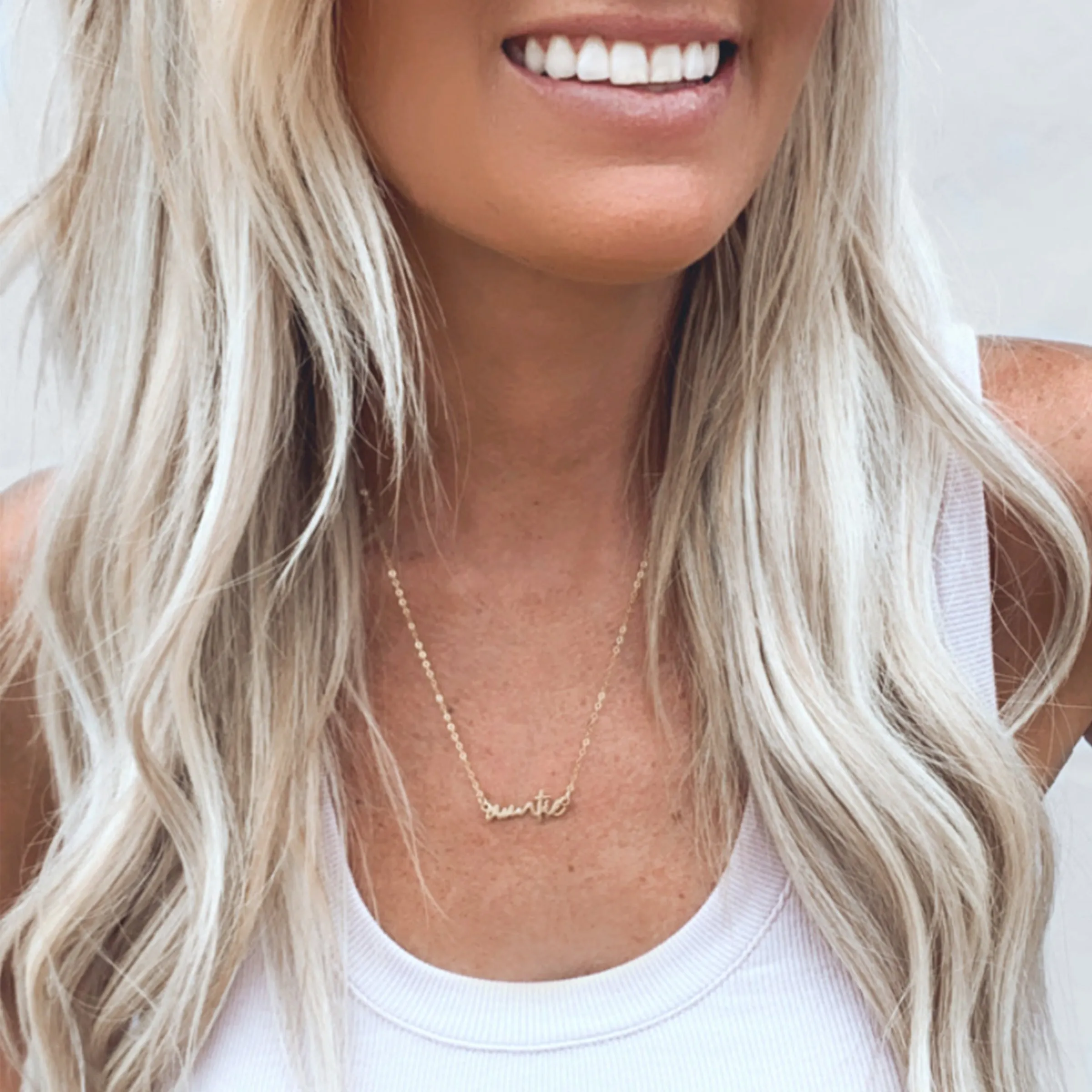 Personalized Auntie Necklace