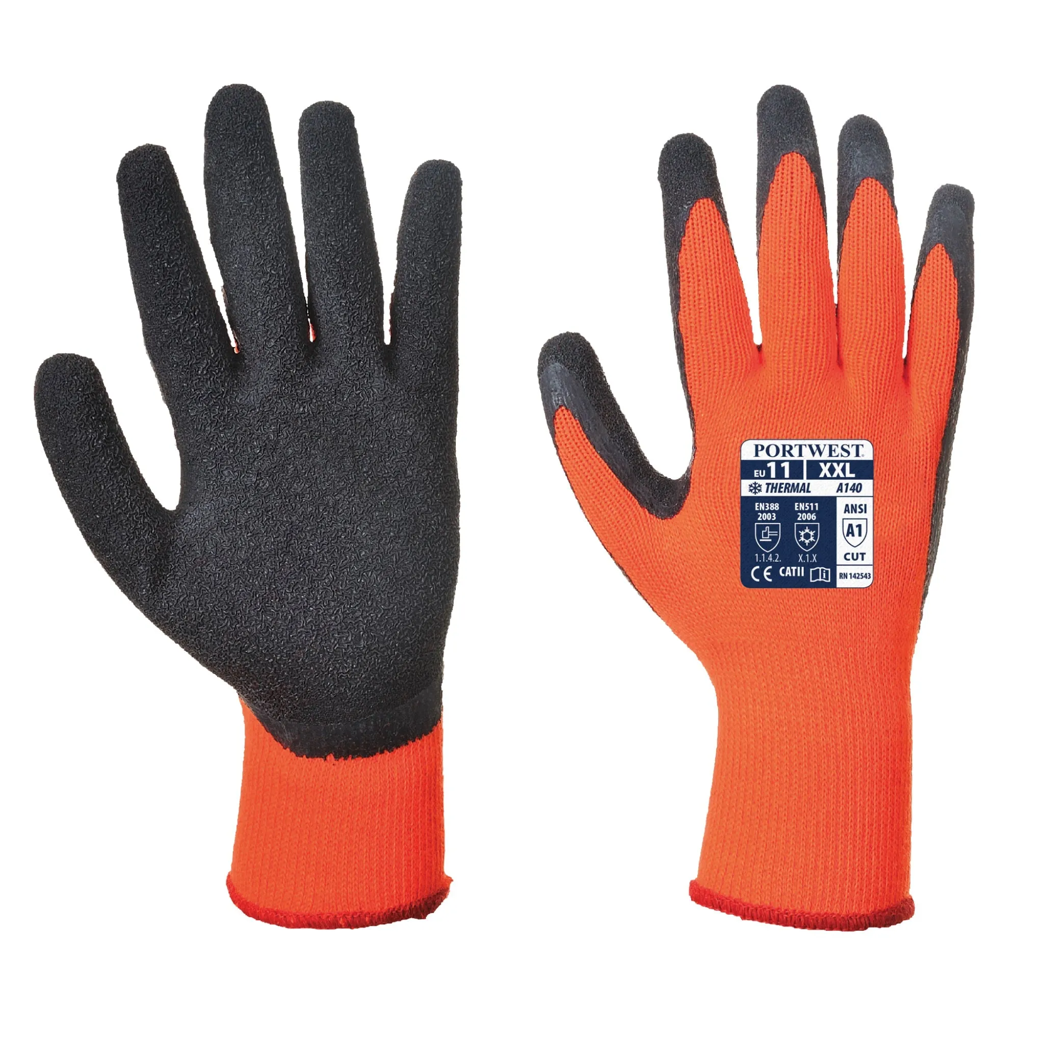PORTWEST Acrylic Thermal Grip Gloves - ANSI Abrasion Level 1 - A140