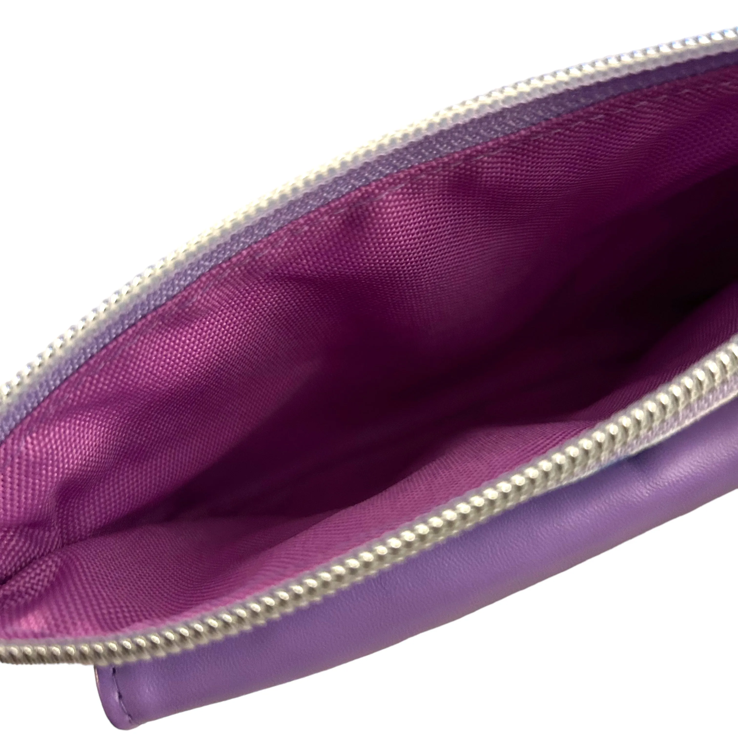 Purple Flower Wristlet