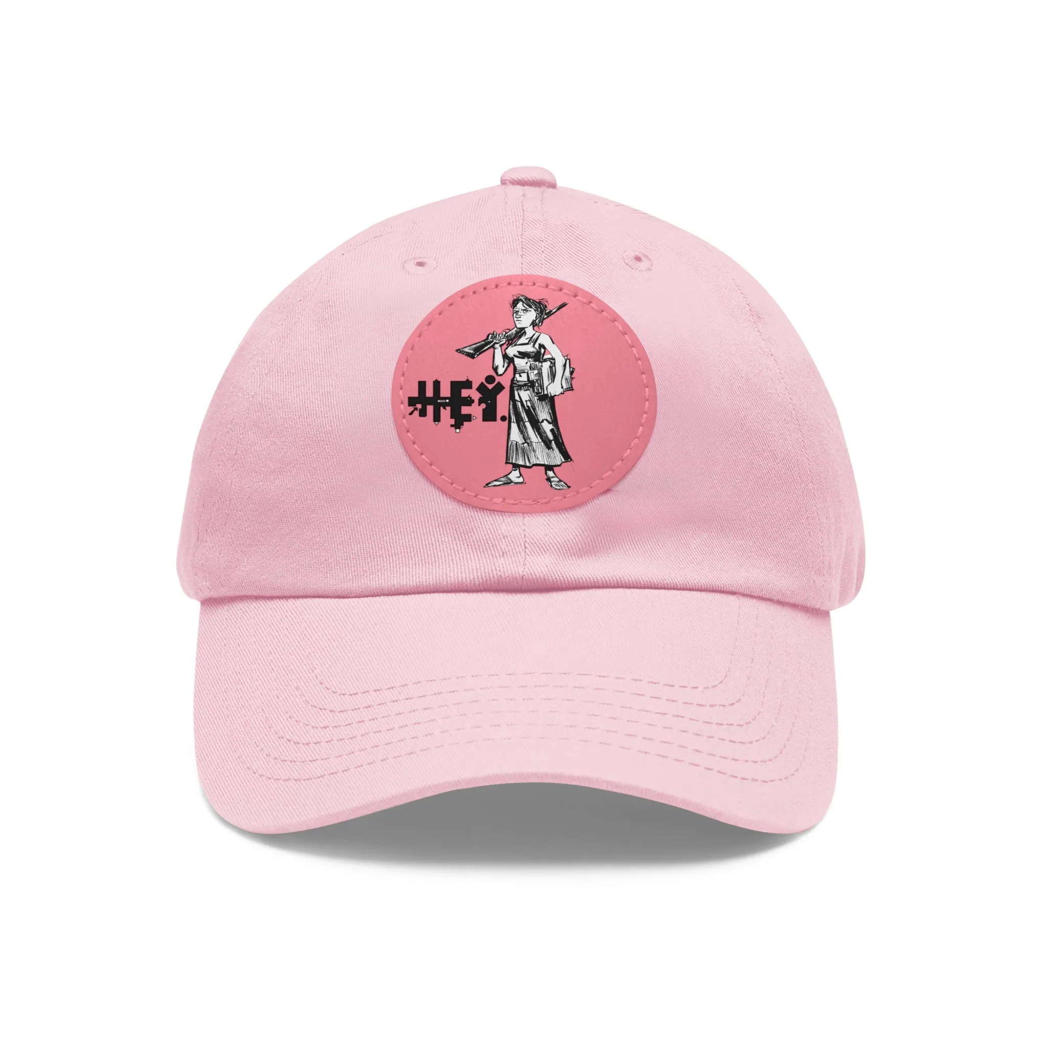 "Molly U-Hauly" Dad Hat with Leather Patch (Round)