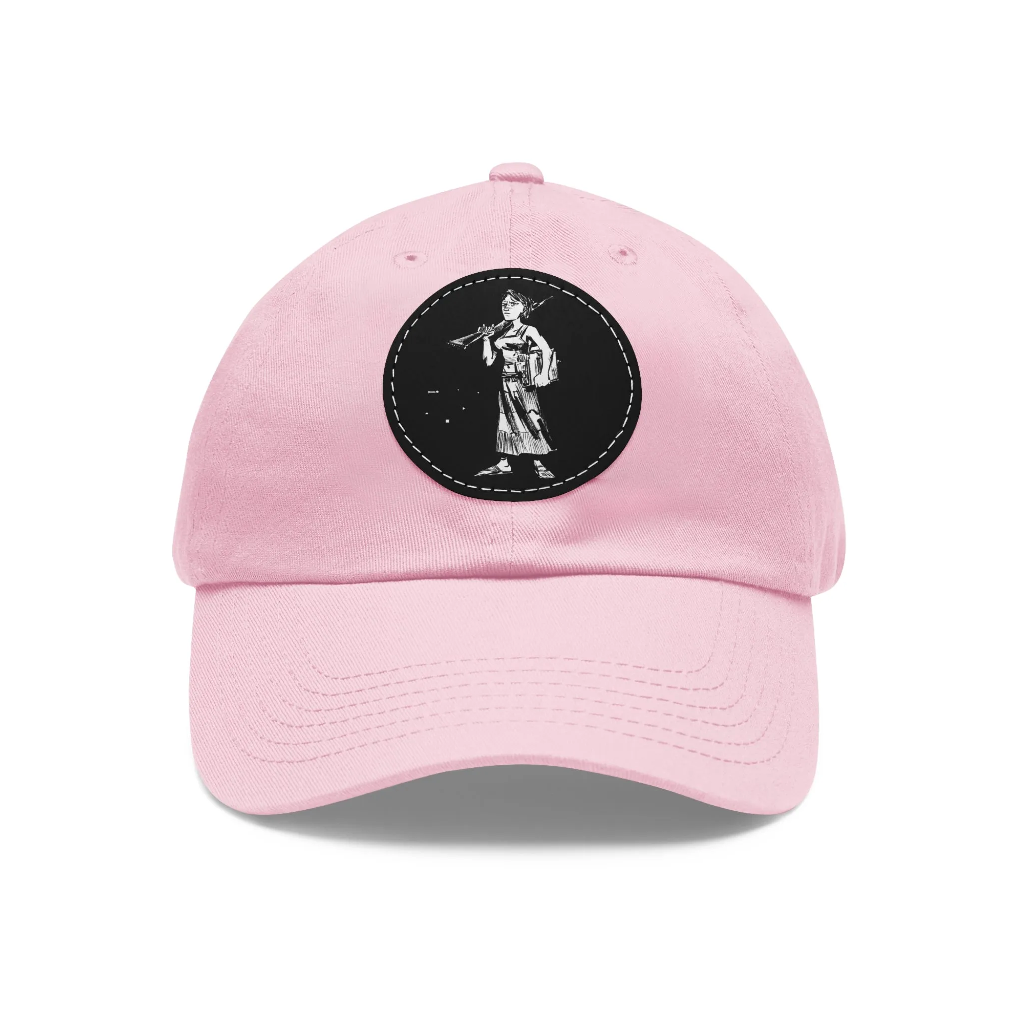 "Molly U-Hauly" Dad Hat with Leather Patch (Round)